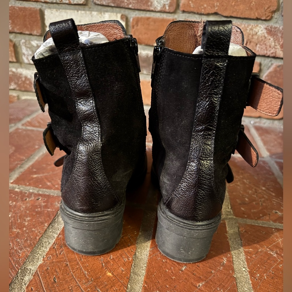 Hispanitas Black combat boots 38 - Picture 3 of 6